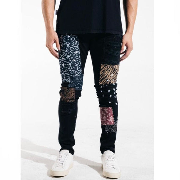Embellish Gerard Denim Jeans (Black Patchwork) EMBSP221-142