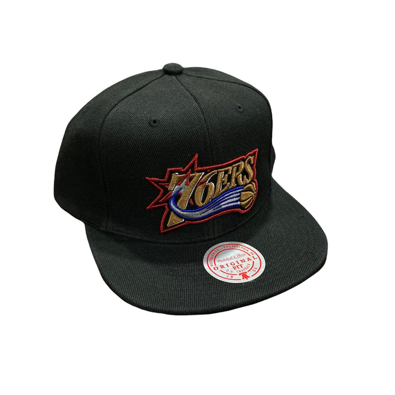 Mitchell & Ness Nba Hwc Philadelphia 76ers Core Basic Snapback (Black)