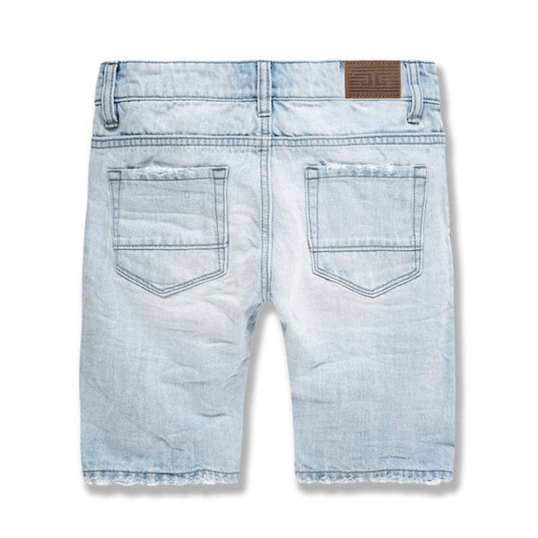 Kids Jordan Craig Abyss Denim Shorts (Ice Blue) J3165SK