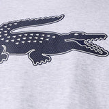 Lacoste Sport 3D Print Crocodile Breathable Jersey T Shirt (Grey/Navy) TH2042