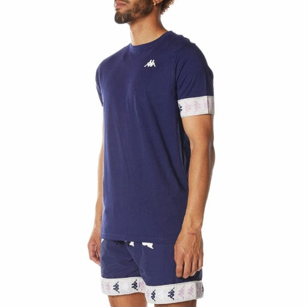 Kappa 222 Banda Niji T Shirt (Navy) 34198EW