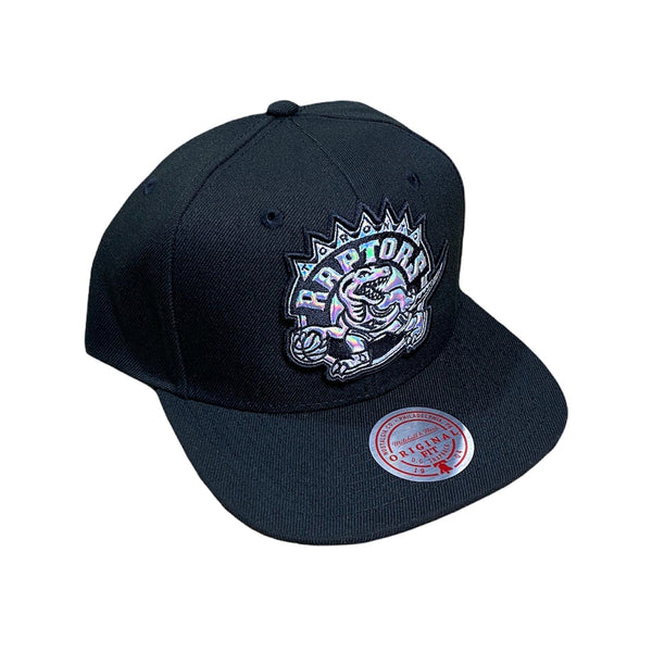 Mitchell & Ness Nba Hwc Toronto Raptors Iridescent Logo Snapback (Black)