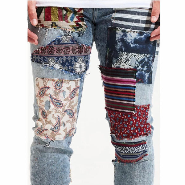Embellish West Denim (Blue Patchwork) EMBSP122-101