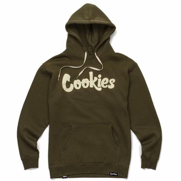 Cookies Original Mint Fleece Hoodie (Olive/Cream) 1554H5389