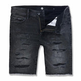 Jordan Craig Abyss Retro Denim Shorts (Black Shadow) J3170S