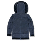 Boys Jordan Craig Denali Shearling Jacket (Navy) 91540B