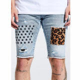 Embellish Summit Patchwork Shorts (Blue) EMBSP221-135