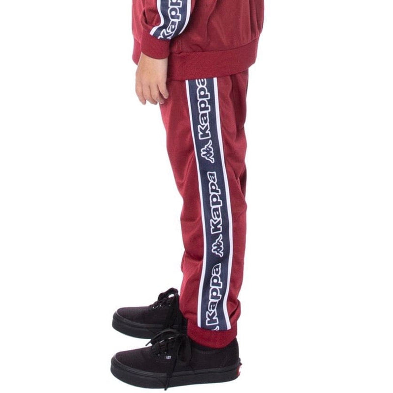 Kids Kappa Logo Tape Alic Trackpants Red/Blue/White