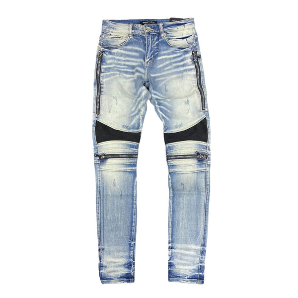 Embellish Sunny Biker Jeans (Light Indigo) EMBFALL120-126