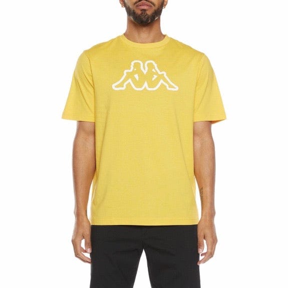Kappa Logo Fleece Cromok T Shirt (Yellow)