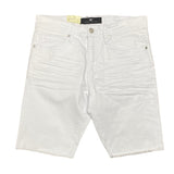 Jordan Craig Clean Frayed Bottom Shorts (White) J3190S