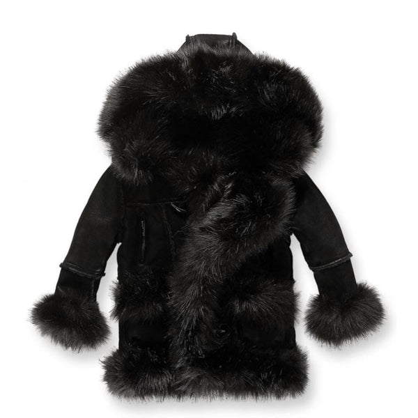 Kids Jordan Craig Shearling Coat (Black) - 91393K
