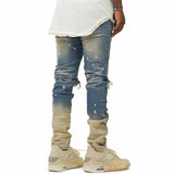 Kdnk Ombre Bleached Jeans (Tinted Blue) KND4431