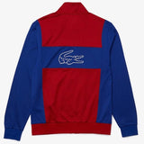 Lacoste Sport Resistant Bicolor Pique Zip Sweatshirt (Red/Blue) SH6937