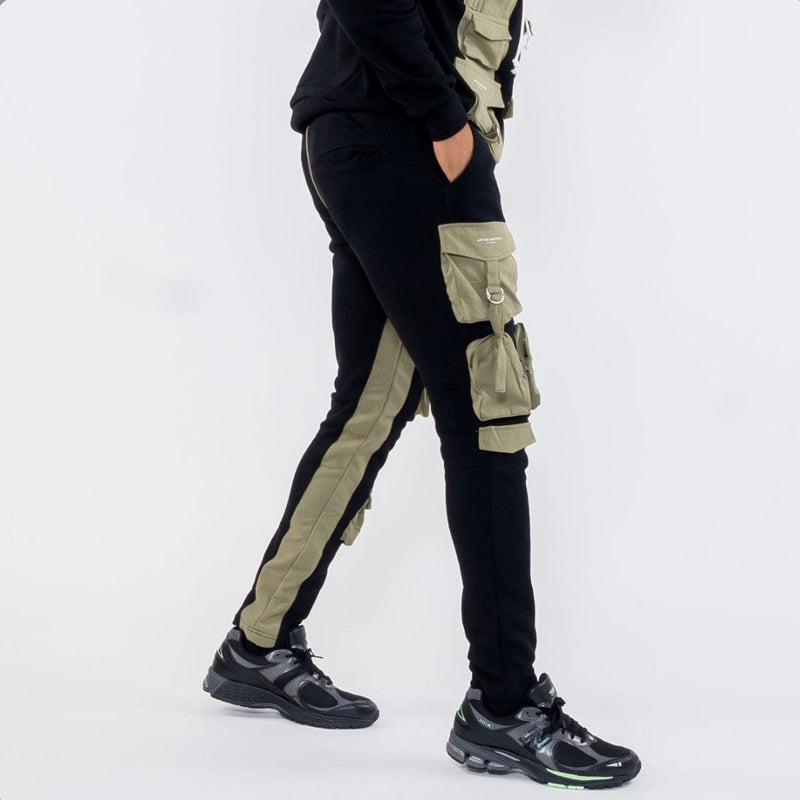 Lifted Anchors Military Combo Hoodie (Black/Olive) LAFA121-3