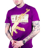 George V Crystal AK T-Shirt (Purple/Gold) GV-2017