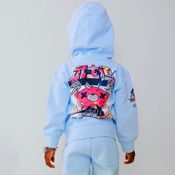 Kids Jordan Craig Invincible Plush Pullover Hoodie (Sky) 8446HK