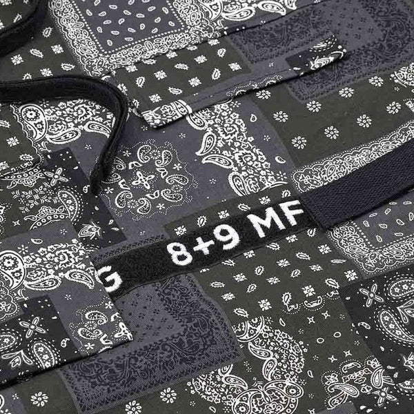 8&9 Strapped Up Paisley Jacket (Black/White) - JKSTRPBLK