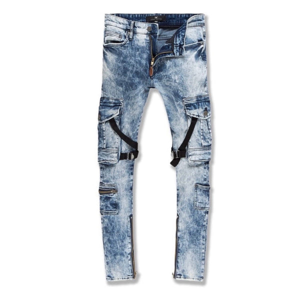 Jordan Craig Ross Deadwood Cargo Denim (Med Blue) JM3526