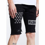 Embellish Summit Patchwork Shorts (Black) EMBSP221-38