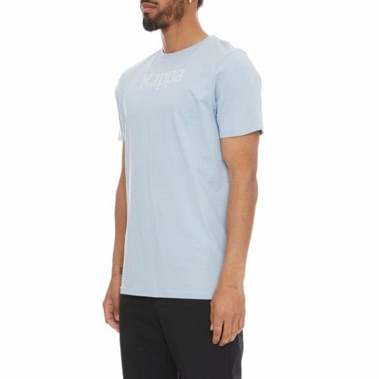 Kappa Authentic Runis T Shirt (Baby Blue/White)