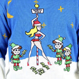 Christmas Sweater North Pole Blue