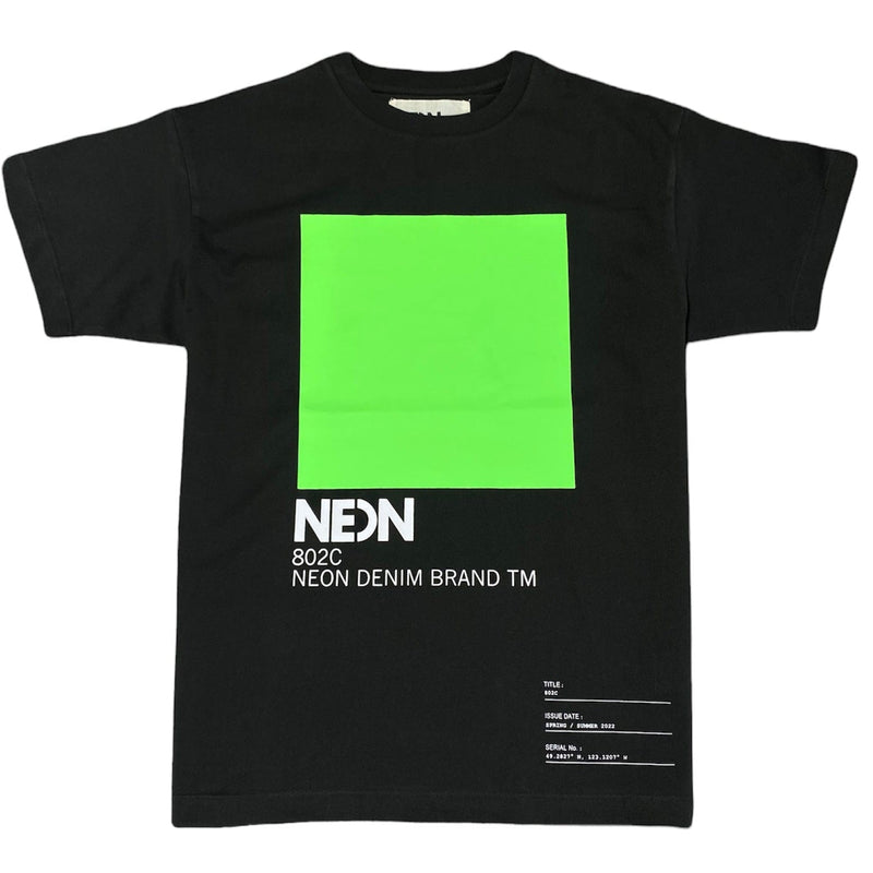 Neon Denim 802C T Shirt (Black) STT-031