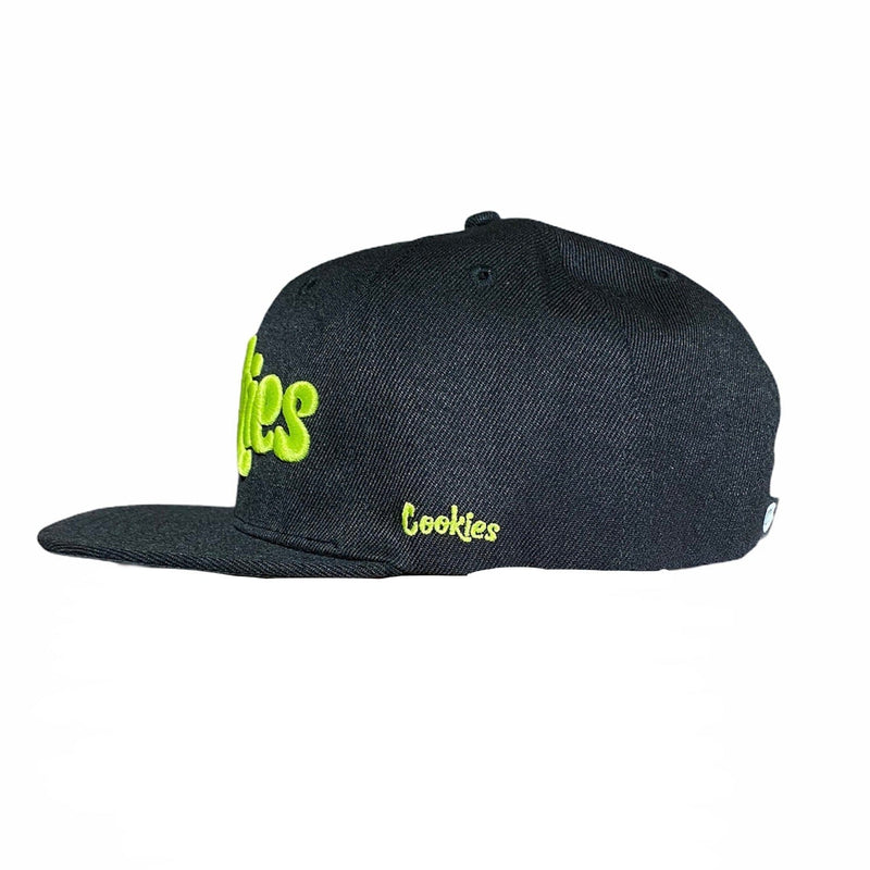 Cookies Original Mint Twill Snapback Cap (Black/Yellow)