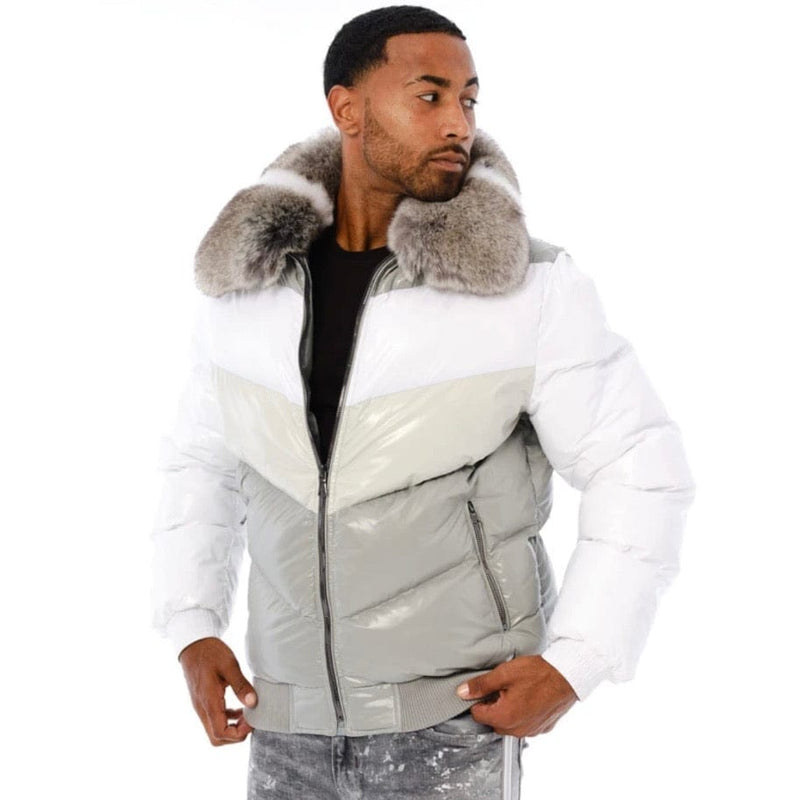 Jordan Craig Sugar Hill Nylon Puffer Jacket (Arctic White) 91548