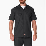 Dickies Short Sleeve Twill Work Shirt (Black) 1574BK