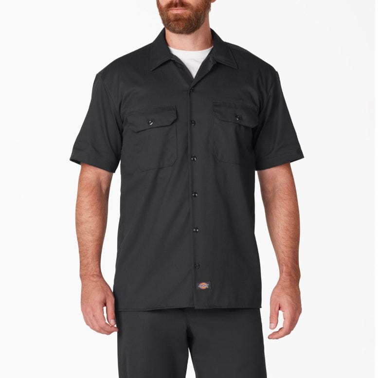 Dickies Short Sleeve Twill Work Shirt (Black) 1574BK