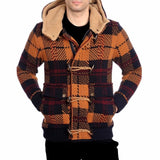 Lcr Knit Hooded Sweater (Navy/Cinnamon) 9680