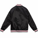 Mitchell & Ness Nba Chicago Bulls Champ City Satin Jacket (Black)