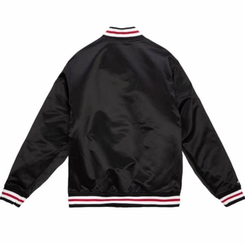 Mitchell & Ness Nba Chicago Bulls Champ City Satin Jacket (Black)