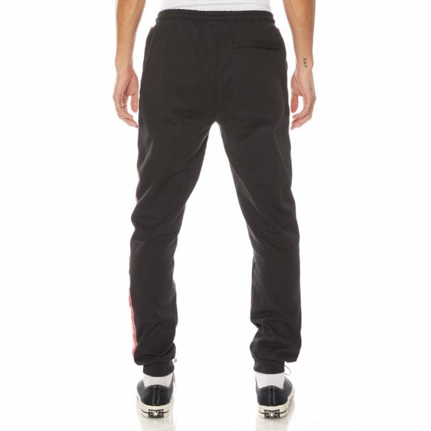 Kappa Logo Tape Danira Trackpants (Black/Grey/Red) 321C4UW