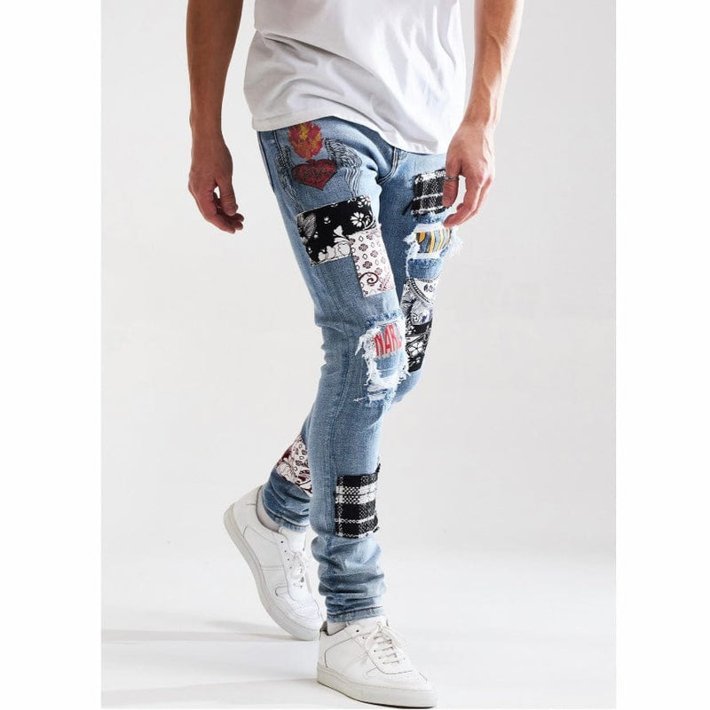 Embellish Arcadia Denim (Blue Patchwork) EMBSUM121-105