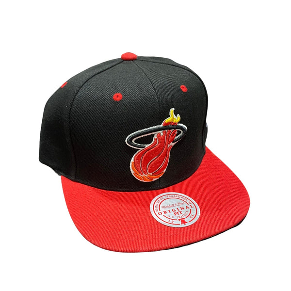 Mitchell & Ness Nba Hwc Miami Heat Lotto Pick Snapback (Black/Red)