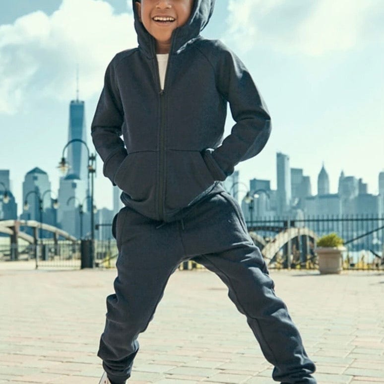 Kids Jordan Uptown Zip Up Hoodie (Navy) 8521HB