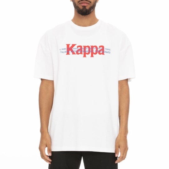 Kappa Authentic HB Etrus T Shirt (White/Red) 3116FIW