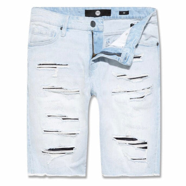 Jordan Craig Baltimore Retro Denim Shorts (Ice Blue) J3195S