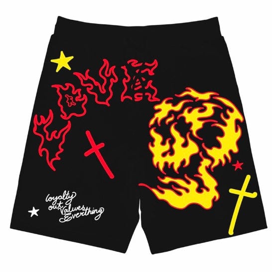 L.o.v.e Flame Shorts (Black)