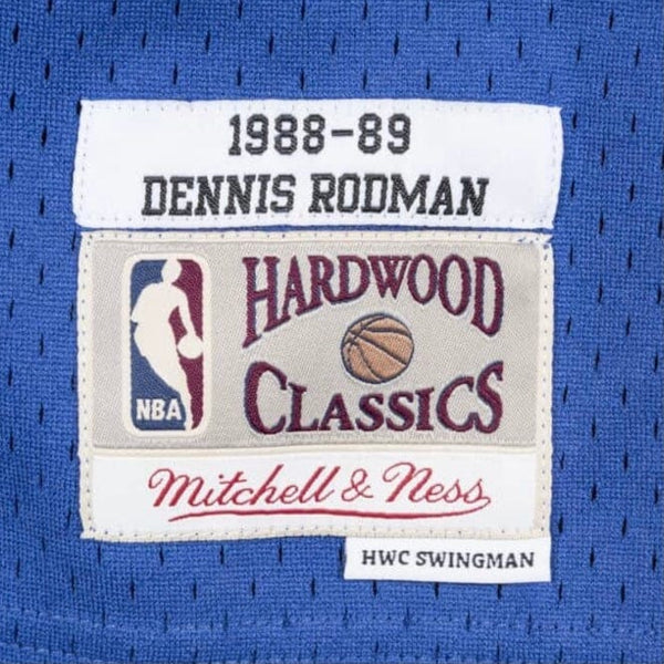 Mitchell & Ness Detroit Pistons Road Dennis Rodman Swingman Jersey (Royal)