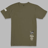 Paper Planes Waterfall Tee (Od Green) 200034