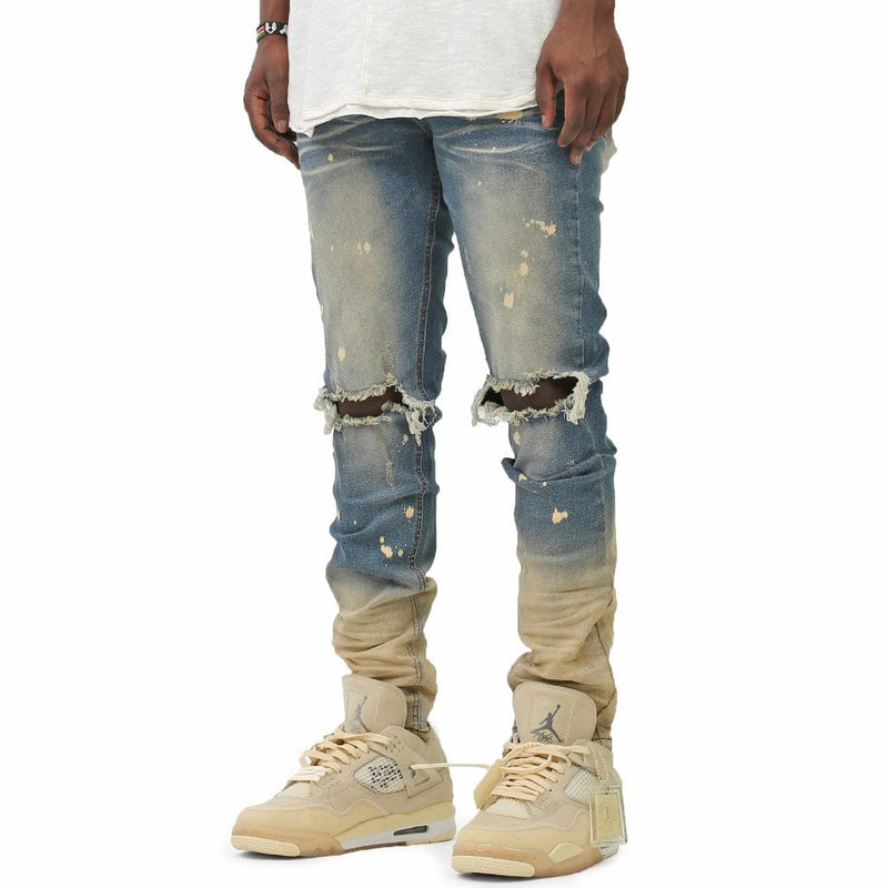 Kdnk Ombre Bleached Jeans (Tinted Blue) KND4431