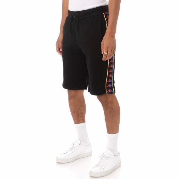 Kappa 222 Banda Cagway Shorts (Black/Fuchsia-Blue/Yellow) - 33144IW