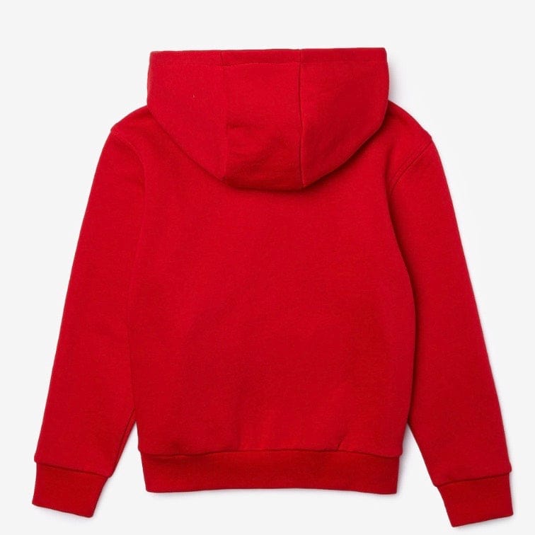 KIDS LACOSTE ZIPPER SWEATSHIRT RED