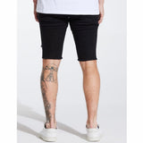 Embellish Rip & Repair Spencer Shorts (Jet Black) EMBSPNCR-SHRT