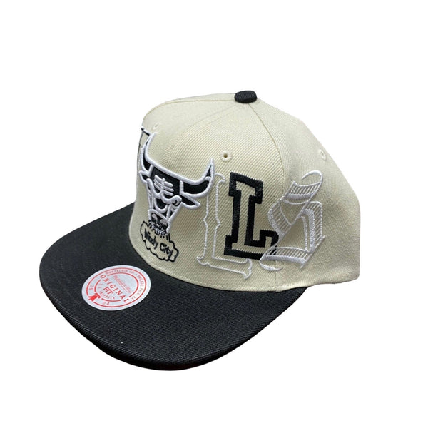 Mitchell & Ness Nba Chicago Bulls Hype Type Snapback (Cream/Black)