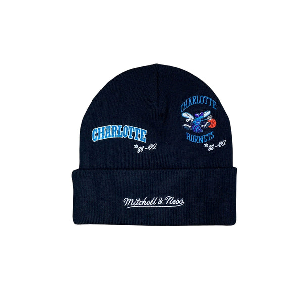 Mitchell & Ness Nba Timeline Knit Beanie Hwc Charlotte Hornets (Black)