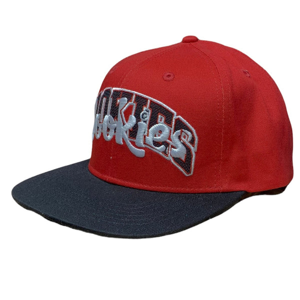 Cookies Loud Pack Twill Color-Blocked Snapback Cap (Red) 1557X5859